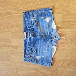 T five jean shorts